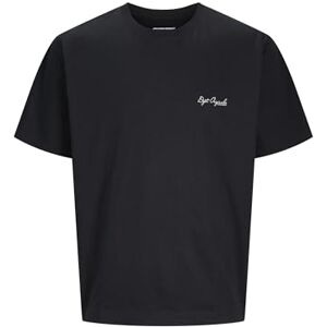 JACK & JONES Men's Male Rückenprint T-Shirt Jorislington Back Tee Ss Crew Neck Sn, Black, S JACK & JONES Men's Male Rückenprint T-Shirt Jorislington Back Tee Ss Crew Neck Sn, Black, S