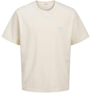 JACK & JONES Men's Joracapulco Back Tee SS Crew Neck, Antique White, XL JACK & JONES Men's Joracapulco Back Tee SS Crew Neck, Antique White, XL
