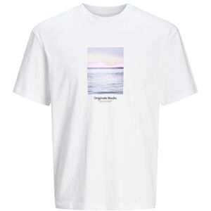 JACK & JONES Men's Jorvesterbro Picture Tee Ss Crew Neck Sn T-Shirt, Bright White/Detail: AW24, XL JACK & JONES Men's Jorvesterbro Picture Tee Ss Crew Neck Sn T-Shirt, Bright White/Detail: AW24, XL
