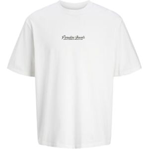 JACK & JONES Men's Jorjewel Tee SS Crew Neck Tg T-Shirt, Bright White/Print: Paradise Jewels, M JACK & JONES Men's Jorjewel Tee SS Crew Neck Tg T-Shirt, Bright White/Print: Paradise Jewels, M