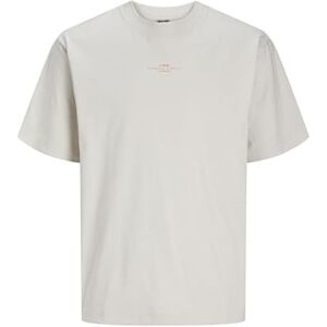 JACK & JONES Men's Jcosolarrize Tee Ss Crew Neck Ln T-Shirt, Moonbeam, S JACK & JONES Men's Jcosolarrize Tee Ss Crew Neck Ln T-Shirt, Moonbeam, S
