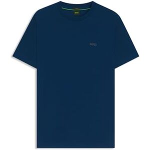 Boss Mens Tee Stretch-Cotton Regular-fit T-Shirt with Contrast Logo Boss Mens Tee Stretch-Cotton Regular-fit T-Shirt with Contrast Logo