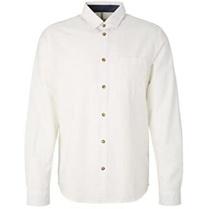 TOM TAILOR Men's Shirt with Chest Pocket 1033724, 10332 Off White, XL TOM TAILOR Men's Shirt with Chest Pocket 1033724, 10332 Off White, XL