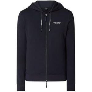 Armani Exchange Men's Zip Up Hooded Sweatshirt with Chest Logo Hoodie, Blue (Navy 1510), Medium Armani Exchange Men's Zip Up Hooded Sweatshirt with Chest Logo Hoodie, Blue (Navy 1510), Medium