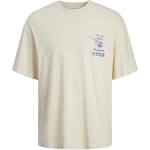 JACK & JONES Men's Jortokyo Market Tee Ss Crew Neck Tg T-Shirt, Buttercream, M JACK & JONES Men's Jortokyo Market Tee Ss Crew Neck Tg T-Shirt, Buttercream, M