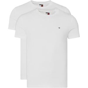Tommy Jeans Mens TJM Xslim 2pack Jersey Tee Ext Dm0dm20687 S/S T-Shirt, Multi (Ecru/Ecru), S UK Tommy Jeans Mens TJM Xslim 2pack Jersey Tee Ext Dm0dm20687 S/S T-Shirt, Multi (Ecru/Ecru), S UK