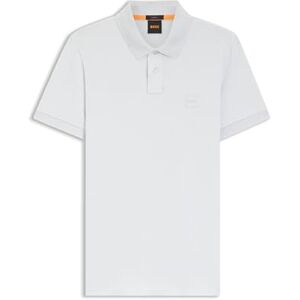 Boss Mens Polo Top Short Sleeve Cotton Lt/Pastel Grey 5XL Boss Mens Polo Top Short Sleeve Cotton Lt/Pastel Grey 5XL