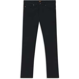 Boss Mens Delaware BO Stay-Black Slim-fit Jeans in Comfort-Stretch Denim Boss Mens Delaware BO Stay-Black Slim-fit Jeans in Comfort-Stretch Denim