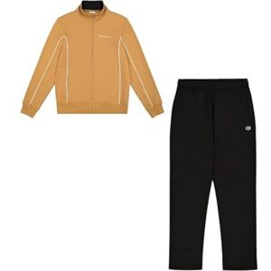 Champion Men's Legacy Script Shop Piping (220289) -Soft Compact Powerblend Fleece High-Neck Tracksuit, Brown (MS034), L Champion Men's Legacy Script Shop Piping (220289) -Soft Compact Powerblend Fleece High-Neck Tracksuit, Brown (MS034), L