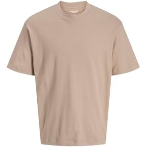 JACK & JONES Men's Male Einfarbig T-Shirt Jjeurban Edge Tee SS O-Neck Noos, Mocha Meringue, XS JACK & JONES Men's Male Einfarbig T-Shirt Jjeurban Edge Tee SS O-Neck Noos, Mocha Meringue, XS