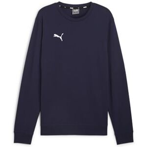 Puma Mens Teamgoal Casuals Crew Neck Knitted Sweater, Navy- White, S EU Puma Mens Teamgoal Casuals Crew Neck Knitted Sweater, Navy- White, S EU