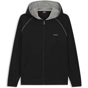 Boss Mens Mix&Match Jacket H Embroidered-Logo Zip-up Hoodie in Stretch Cotton Boss Mens Mix&Match Jacket H Embroidered-Logo Zip-up Hoodie in Stretch Cotton