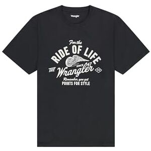Wrangler Men's Americana Tee T-Shirt, Faded Black, L Wrangler Men's Americana Tee T-Shirt, Faded Black, L