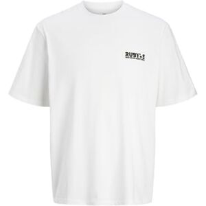 JACK & JONES JACK&JONES JORJEWEL Tee SS Crew Neck TG, Bright White/Print: rubys, L JACK & JONES JACK&JONES JORJEWEL Tee SS Crew Neck TG, Bright White/Print: rubys, L