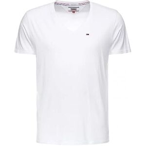 Tommy Jeans Men’s V-neck Short Sleeve TJM Original T-shirt, White (Classic White), 3XL Tommy Jeans Men’s V-neck Short Sleeve TJM Original T-shirt, White (Classic White), 3XL
