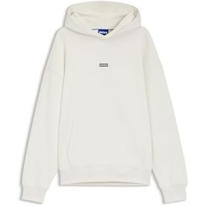 Hugo Boss Mens Nazardo Cotton-terry loose-fit hoodie with logo details Hugo Boss Mens Nazardo Cotton-terry loose-fit hoodie with logo details