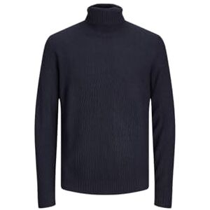 JACK & JONES Men's Jorkyle Knit Roll Neck Jumper, Total Eclipse, L JACK & JONES Men's Jorkyle Knit Roll Neck Jumper, Total Eclipse, L