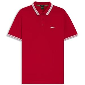 Boss Men's Paddy Curved Polo Shirt, Medium Red610, XXL Boss Men's Paddy Curved Polo Shirt, Medium Red610, XXL