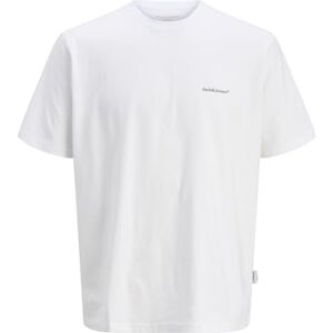 JACK & JONES Split Back Short Sleeve T-Shirt M White JACK & JONES Split Back Short Sleeve T-Shirt M White