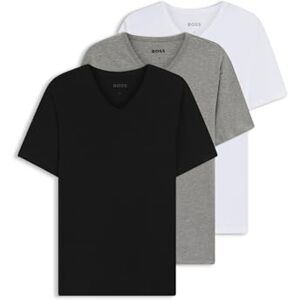 Boss Mens TShirtVN 3P Classic Three-Pack of Cotton-Jersey Underwear T-Shirts with V Neckline Boss Mens TShirtVN 3P Classic Three-Pack of Cotton-Jersey Underwear T-Shirts with V Neckline