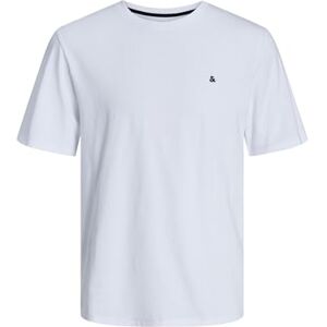 JACK & JONES Men's Jjepaulos Tee Ss Crew Neck Noos Quilted Jacket, White, L JACK & JONES Men's Jjepaulos Tee Ss Crew Neck Noos Quilted Jacket, White, L