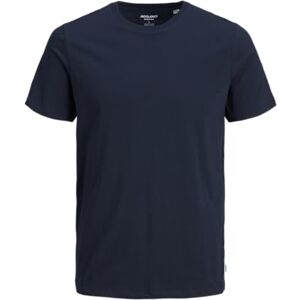 JACK & JONES Men's Jjeorganic Basic Tee O-neck Noos Ps T Shirt, Navy, 4XL Plus UK JACK & JONES Men's Jjeorganic Basic Tee O-neck Noos Ps T Shirt, Navy, 4XL Plus UK