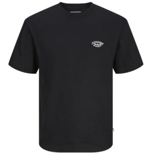 JACK & JONES Men's Jorbronx Arch Small Tee Ss Crew Neck T-Shirt, Black, XL JACK & JONES Men's Jorbronx Arch Small Tee Ss Crew Neck T-Shirt, Black, XL
