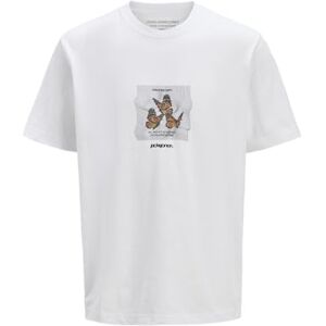 JACK & JONES Men's Jcorecharge Photo Print Tee Ss Crew Neck, Bright White, XL JACK & JONES Men's Jcorecharge Photo Print Tee Ss Crew Neck, Bright White, XL