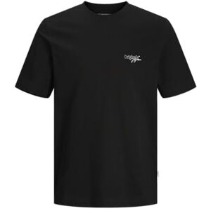 JACK & JONES JOREATON Blur Tee SS Crew Neck, Black, M JACK & JONES JOREATON Blur Tee SS Crew Neck, Black, M