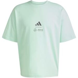 adidas Men's Mercedes AMG Petronas Formula ONE Team Premium Woven TEE Men, Frozen Green/Grey strata, L adidas Men's Mercedes AMG Petronas Formula ONE Team Premium Woven TEE Men, Frozen Green/Grey strata, L