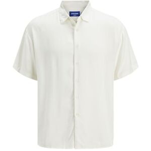 JACK & JONES Men's Jorjoshua Viscose Shirt Ss, Cloud Dancer, XL JACK & JONES Men's Jorjoshua Viscose Shirt Ss, Cloud Dancer, XL