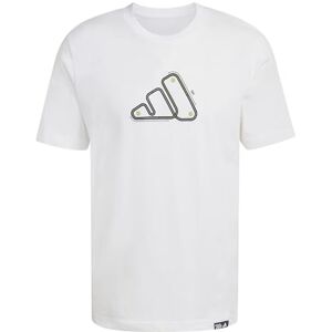 adidas Men's Motorsport Track Graphic T-Shirt, White, L Tall adidas Men's Motorsport Track Graphic T-Shirt, White, L Tall