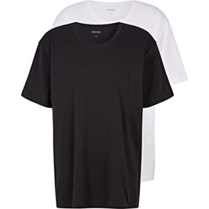 Boss Mens B-TShirtRN 2P Comfor Two-Pack of Cotton Underwear T-Shirts with Embroidered Logos Boss Mens B-TShirtRN 2P Comfor Two-Pack of Cotton Underwear T-Shirts with Embroidered Logos