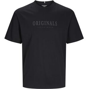 JACK & JONES Men's Jorfrederiksberg Tee SS Crew Neck Noos T-Shirt, Black, M JACK & JONES Men's Jorfrederiksberg Tee SS Crew Neck Noos T-Shirt, Black, M