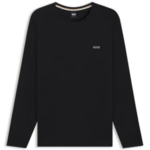 Boss Mens Mix&Match LS-Shirt R Embroidered-logo T-shirt in stretch cotton Boss Mens Mix&Match LS-Shirt R Embroidered-logo T-shirt in stretch cotton