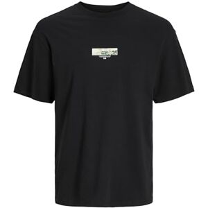 JACK & JONES Men's Jortokyo Market Tee Ss Crew Neck Tg T-Shirt, Black, L JACK & JONES Men's Jortokyo Market Tee Ss Crew Neck Tg T-Shirt, Black, L