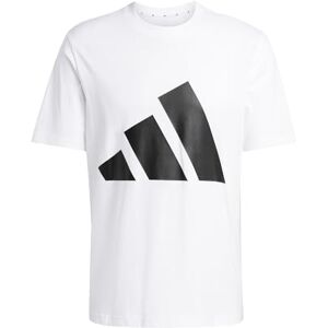 adidas Men's Essentials Big Logo Single Jersey TEE, White/Black, S adidas Men's Essentials Big Logo Single Jersey TEE, White/Black, S