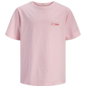 JACK & JONES Men's Joralmeria World Tee Ss Crew Neck Jnr, Tickled Pink, 10 Years JACK & JONES Men's Joralmeria World Tee Ss Crew Neck Jnr, Tickled Pink, 10 Years