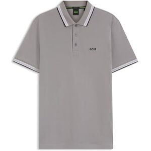 Boss Mens Paddy Contrast-Logo Paddy Polo Shirt in Cotton piqué Boss Mens Paddy Contrast-Logo Paddy Polo Shirt in Cotton piqué