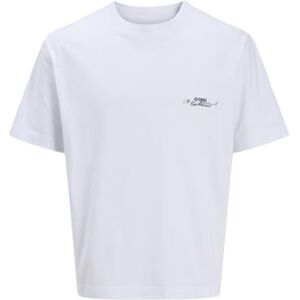 JACK & JONES Men's Jcohorizon Photo Back Tee SS Crew Neck, Bright White, XS JACK & JONES Men's Jcohorizon Photo Back Tee SS Crew Neck, Bright White, XS