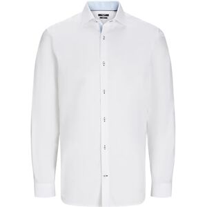 JACK & JONES Men's Male Hemd Business Shirt, Bright White/fit: Slim fit, L JACK & JONES Men's Male Hemd Business Shirt, Bright White/fit: Slim fit, L