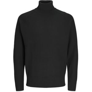 JACK & JONES Men's Jcomason Knit Roll Neck Jumper, Black/Detail:Cyclo 100, M JACK & JONES Men's Jcomason Knit Roll Neck Jumper, Black/Detail:Cyclo 100, M