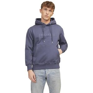 JACK & JONES Men's Jorfrederiksberg Sweat Hood Sn Sweatshirt, Night Shadow Blue, XS JACK & JONES Men's Jorfrederiksberg Sweat Hood Sn Sweatshirt, Night Shadow Blue, XS