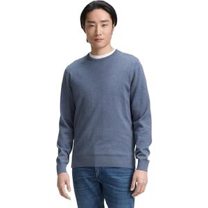 TOM TAILOR Men's 202212 Strickpullover Crewneck Sweater, 18964 Vintage Indigo Blue Melange, M TOM TAILOR Men's 202212 Strickpullover Crewneck Sweater, 18964 Vintage Indigo Blue Melange, M