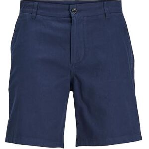 JACK & JONES Men's Jpstace Jjsummer Linen Blend Short Sn Chino, Blazer Navy, M JACK & JONES Men's Jpstace Jjsummer Linen Blend Short Sn Chino, Blazer Navy, M
