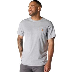 Carhartt Men's Force® Relaxed Fit Midweight Short-Sleeve Pocket T-Shirt, Heather Grey, XL Carhartt Men's Force® Relaxed Fit Midweight Short-Sleeve Pocket T-Shirt, Heather Grey, XL