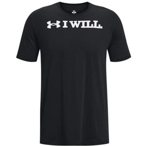 Under Armour Men's UA I WLL SS, Men's Tshirt with Statement Logo, Cotton Blend Graphic Tee, Light, Super Soft and Quick-Drying Cotton Casual Top with Short Sleeves Black Under Armour Men's UA I WLL SS, Men's Tshirt with Statement Logo, Cotton Blend Graphic Tee, Light, Super Soft and Quick-Drying Cotton Casual Top with Short Sleeves Black