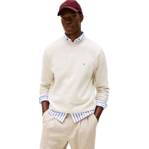 Tommy Hilfiger Men’s Seasonal Fleece Round Neck Sweatshirt, Beige (Heathered Oatmilk), XXXL Tommy Hilfiger Men’s Seasonal Fleece Round Neck Sweatshirt, Beige (Heathered Oatmilk), XXXL