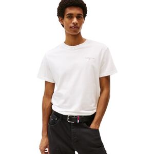 Tommy Jeans Mens TJM Slim Linear Chest Tee Ext Dm0dm21780 S/S T-Shirt, White (Ecru), 4XL Plus UK Tommy Jeans Mens TJM Slim Linear Chest Tee Ext Dm0dm21780 S/S T-Shirt, White (Ecru), 4XL Plus UK