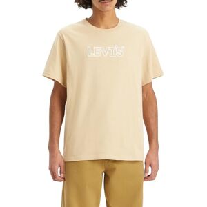 Levi's Men's SS Relaxed Fit Tee T-Shirt, Corded Headline Safari, S Levi's Men's SS Relaxed Fit Tee T-Shirt, Corded Headline Safari, S